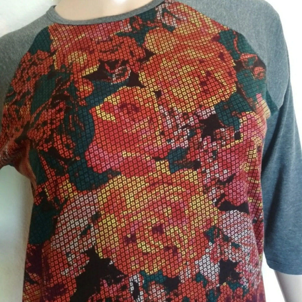 Lularoe Floral Randy Top - Picture 5 of 5